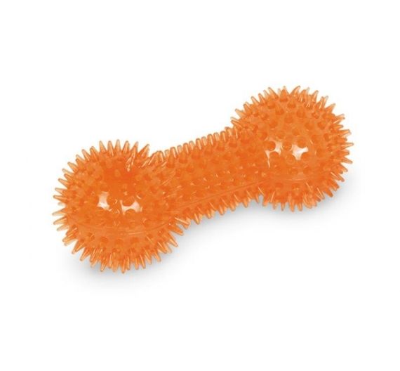 Nobby Tpr Rubber Spiky Dumbbell Orange Nobby Tpr Rubber Spiky Dumbbell Orange