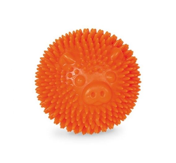 Nobby Tpr Rubber Spiky Ball Pig Orange 8cm Nobby Tpr Rubber Spiky Ball Pig Orange 8cm