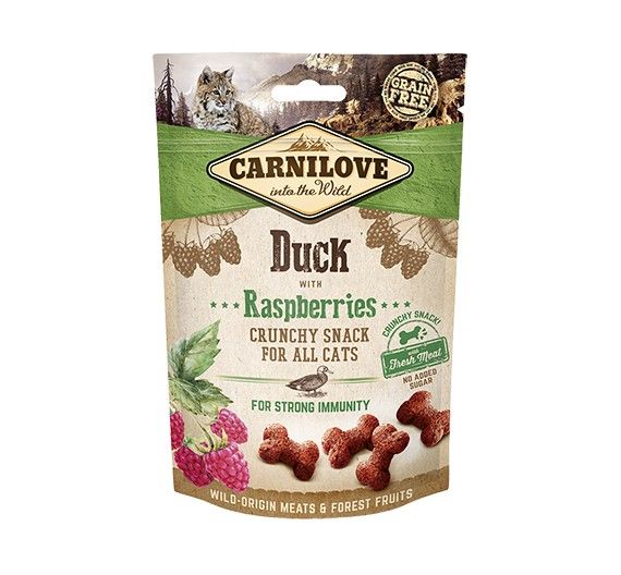 Carnilove Fresh & Crunch Duck with Rasberries 50gr