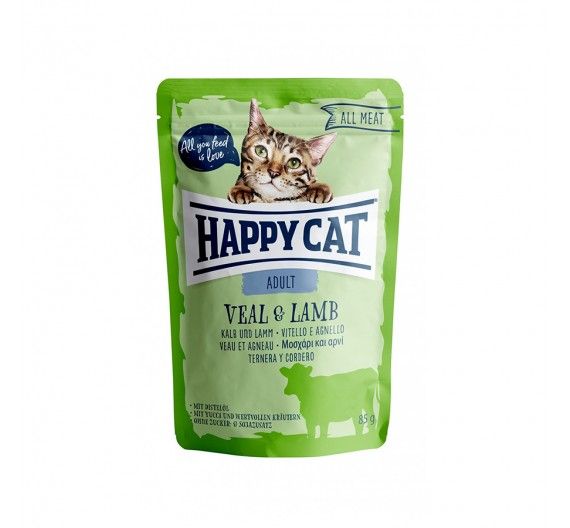 Happy Cat All Meat Kitten/Junior Κοτόπουλο & Μπακαλιάρος 85gr Happy Cat All Meat Kitten/Junior Κοτόπουλο & Μπακαλιάρος 85gr