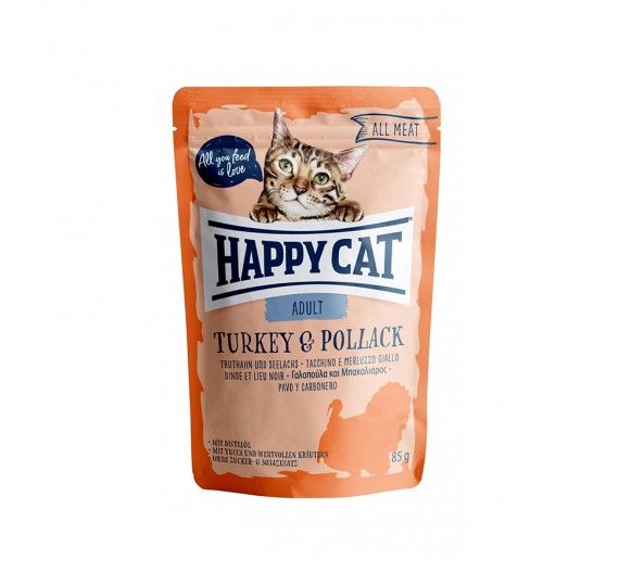 Happy Cat All Meat Kitten/Junior Κοτόπουλο & Μπακαλιάρος 85gr Happy Cat All Meat Kitten/Junior Κοτόπουλο & Μπακαλιάρος 85gr