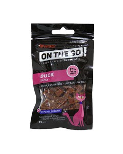 On The Go Chicken Bites Λιχουδιές Γάτας με Πάπια 25gr