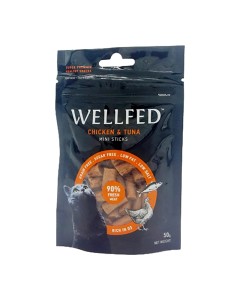 Wellfed Λιχουδιές με Κοτόπουλο & Τόνο 50gr