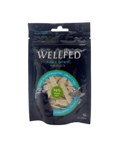 Wellfed Λιχουδιές με Ψάρι & Catnip 50gr