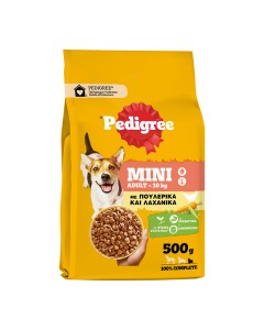 Pedigree Adult Mini με Πουλερικά & Λαχανικά 500gr
