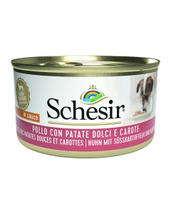 Schesir Dog Adult Small Κοτόπουλο, Γλυκοπατάτα & Καρότα 85gr