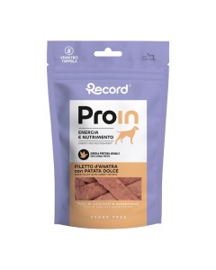 Record ProIn Λιχουδιά Σκύλου Bars Πάπια & Γλυκοπατάτα 75gr