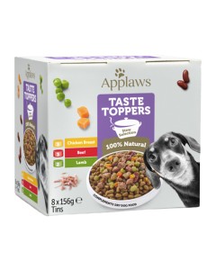 Applaws Taste Toppers Dog Ποικιλία σε Ζωμό Κονσέρβα 8x156gr