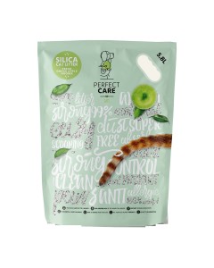 Perfect Care Άμμος Γάτας Σιλικόνης με Άρωμα Πράσινο Μήλο 15L