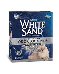 White Sand Άμμος Μπετονίτη Carbon Odor Lock 10L