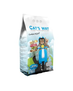 Cat's Way Άμμος Μπετονίτη με Ενεργό Άνθρακα 18L