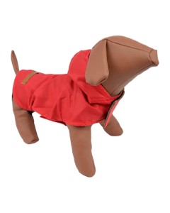 Woofmoda Αδιάβροχο Μπουφάν Σκύλου Με Κουκούλα Κόκκινο 45εκ.