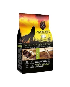 Ambrosia Holistic Senior, Light, Sterilised Turkey & Salmon 12kg