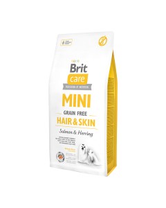 Brit Care Mini Dog Adult Grain Free Hair & Skin Salmon & Herring 7kg