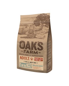 Oak's Farm Grain Free All Adult Salmon & Krill 12kg