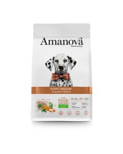 Amanova Dog Puppy Medium Exquisite Chicken 2kg Low Grain