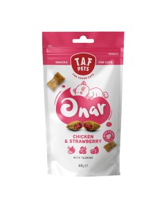 Taf Pets Onar Chicken & Strawberries 60gr Λιχουδιές Γάτας με Κοτόπουλο & Φράουλες