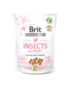 Brit Puppy Snack Crunchy Cracker Insects & Whey 200gr