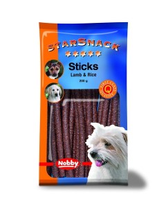 Nobby Starsnack Μπαστουνάκια Αρνί & Ρύζι 200gr