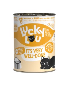 Lucky Lou LifeStage Adult Sterilized Πουλερικά & Βοδινό 400gr
