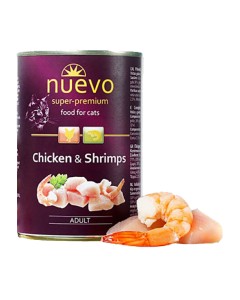 Nuevo Adult Κοτόπουλο & Γαρίδες 400gr