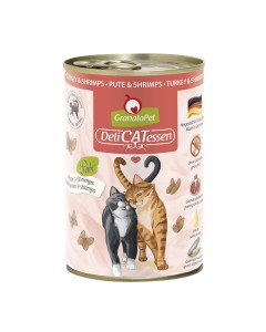 GranataPet Delicatessen Pate Turkey & Shrimps 400gr