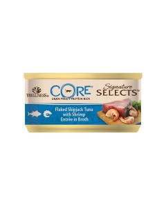 Wellness CORE Signature Select Νιφάδες Τόνος & Γαρίδα 79gr
