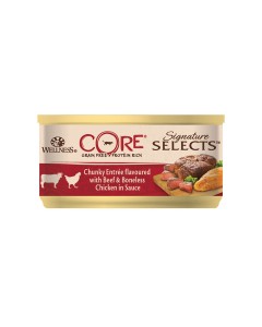 Wellness CORE Signature Select Κομματάκια Βοδινό & Κοτόπουλο 79gr