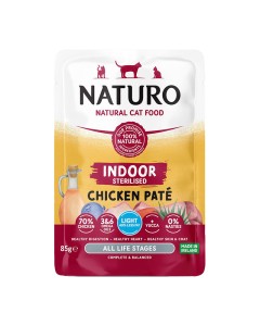 Naturo Sterilised Cat Chicken Pate 85gr