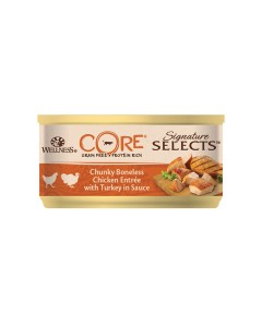Wellness CORE Signature Select Κομματάκια Κοτόπουλο & Γαλοπούλα 79gr