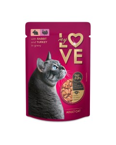My Love Cat Adult Rabbit & Turkey 85gr
