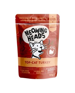 Meowing Heads Wet Top Cat Turkey 100gr