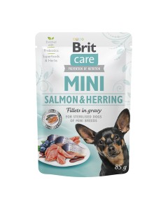 Brit Care Mini Dog Adult Sterilised Salmon & Herring 85gr