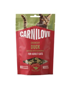 Carnilove Cat Adult Crunchy Snack Duck & Raspberries 50gr