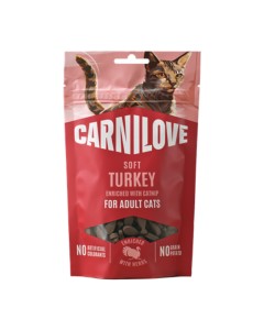 Carnilove Cat Adult Soft Snack Turkey & Catnip 50gr