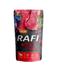 Rafi Dog Πατέ με Βοδινό, Μύρτιλο & Κράνμπερι 500gr