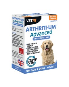 VetIQ Arthriti-UM Advanced Cats & Dogs 45tabs