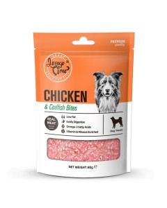 Jerky Time Chicken & Codfish Bites 80gr