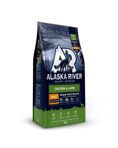 Alaska River Grain Free Adult Medium Chicken & Lamb 12kg