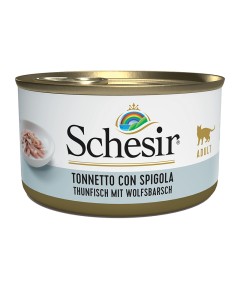 Schesir Cat Τόνος & Λαβράκι σε Ζελέ 85gr