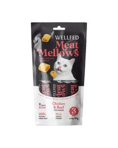 Wellfed Meat Mellows Κοτόπουλο & Βοδινό 30gr