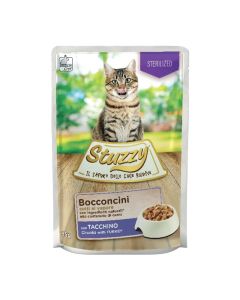 Stuzzy Cat Sterilised Pouch Γαλοπούλα Κομματάκια 85gr