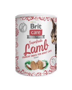 Brit Care Cat Crunchy Snacks Superfruits & Lamb 100gr