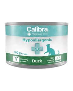 Calibra Vet Cat Can Hypoallergenic Duck 200gr