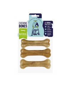 Snack n' Bark Φυσικό Συμπαγές Κόκαλο 13εκ. (3τμχ)