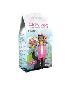 Cat's Way Άμμος Μπετονίτη με Άρωμα Πούδρας 5L