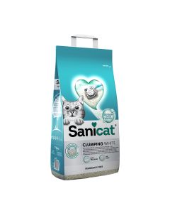 Sanicat Clumping Λευκή Άμμος Μπετονίτη Χωρίς Άρωμα 8L