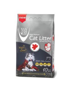 Ψιλή Άμμος Γάτας Van Cat Grey Odour Control Canada Clumping 9kg