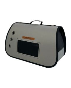 Woofmoda Τσάντα Μεταφοράς Σκύλου - Γάτας Γκρι IATA 20x48x28εκ.