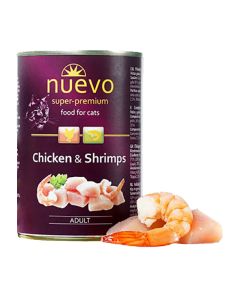 Nuevo Adult Κοτόπουλο & Γαρίδες 400gr